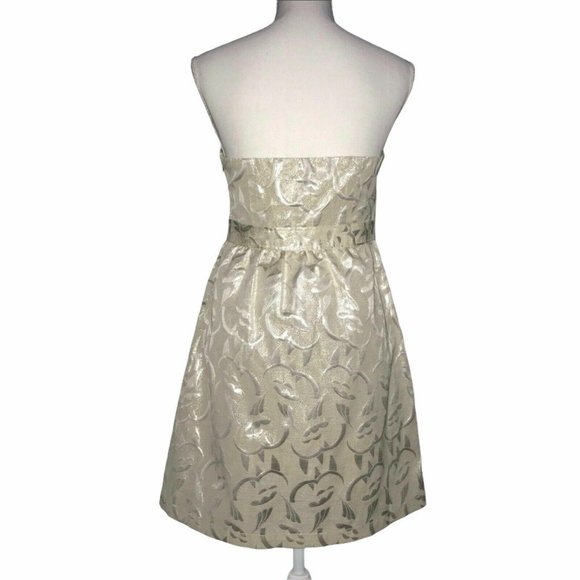 NWT American Eagle Metallic Strapless Dress 8 - Picture 6 of 8